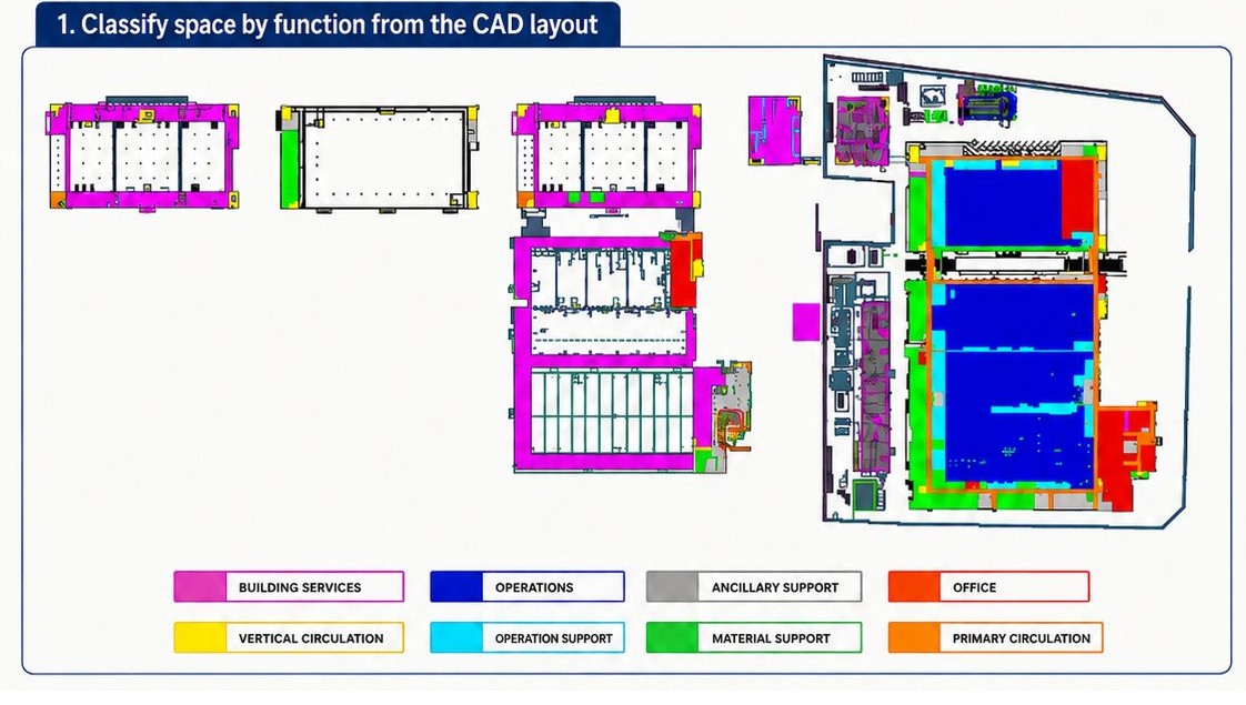 Facility space study sample work